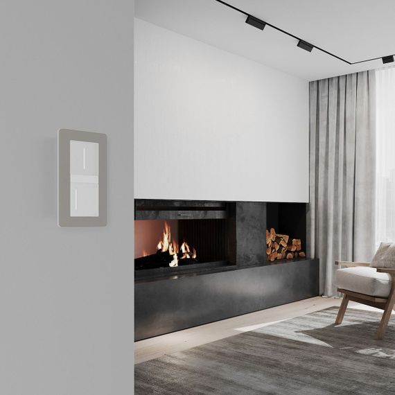 Рамка Werkel Split на 2 поста дымчатый/белый W0023067 4690389206061