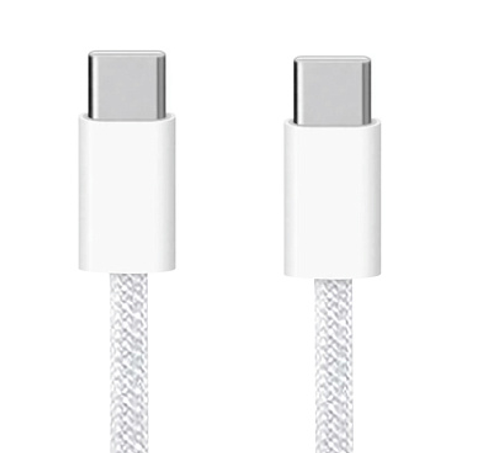 Кабель USB &quot;WALKER&quot; C860, 65W, Type-C-Type-C, поддержка PD, нейлон, белый