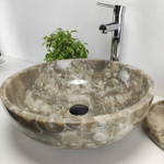 Раковина из оникса Bowl Grey Medium TinLip BO-61039 45*45*15
