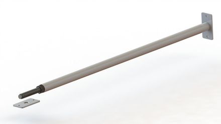 Турник в дверной проем (резьбовой) Прогресс 4 (107-117 см) цв. белый Черный