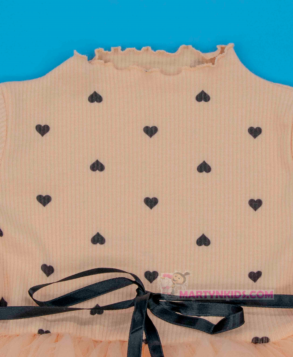 4354 платье Черные горошенки