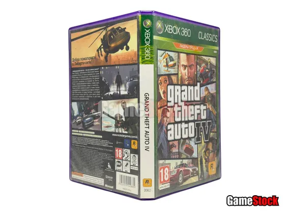 Xbox 360 GTA 4/ Grand Theft Auto 4 (Б/У, Английская версия)
