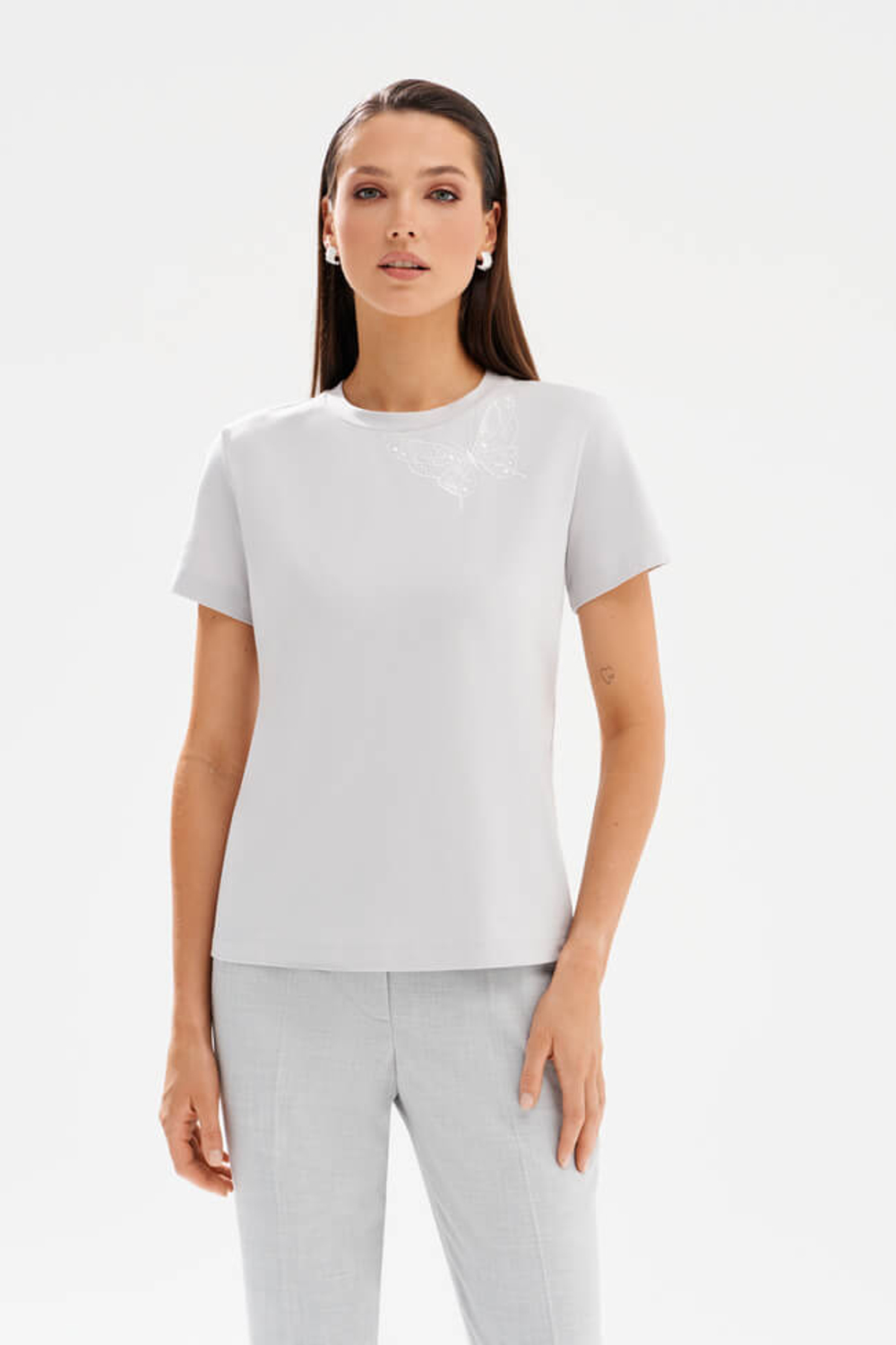 23520 Футболка женская (серый)