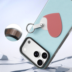 Чехол синего цвета (Love Edition) для смартфона iPhone 17 Pro, серия Luvy Series (со съемным ремешком) от Dux Ducis