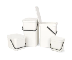 Brabantia Контейнер для сортировки мусора Sort & Go 6л, белый 109706
