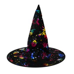 Шляпа "Ведьма" Яркий Принт