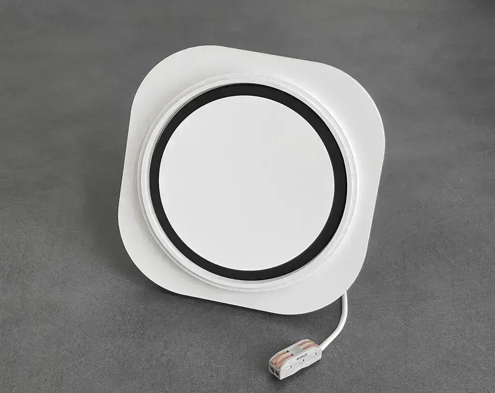 Решетка магнитная теневая вентиляционная с вентилятором D150