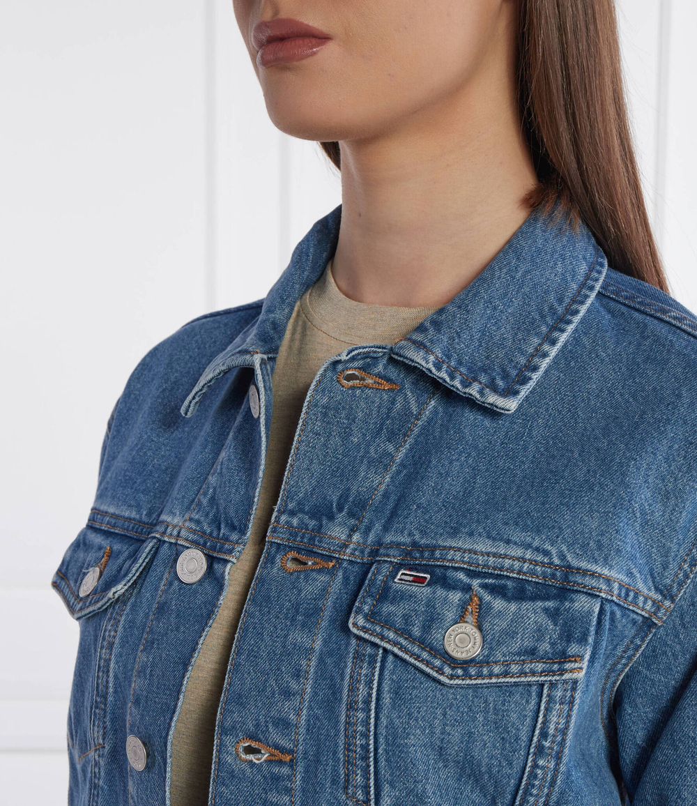 Джинсовая куртка Tommy Jeans - голубой(DW0DW17663)