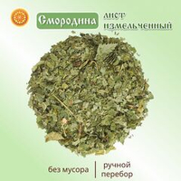 Лист смородины измельченный.