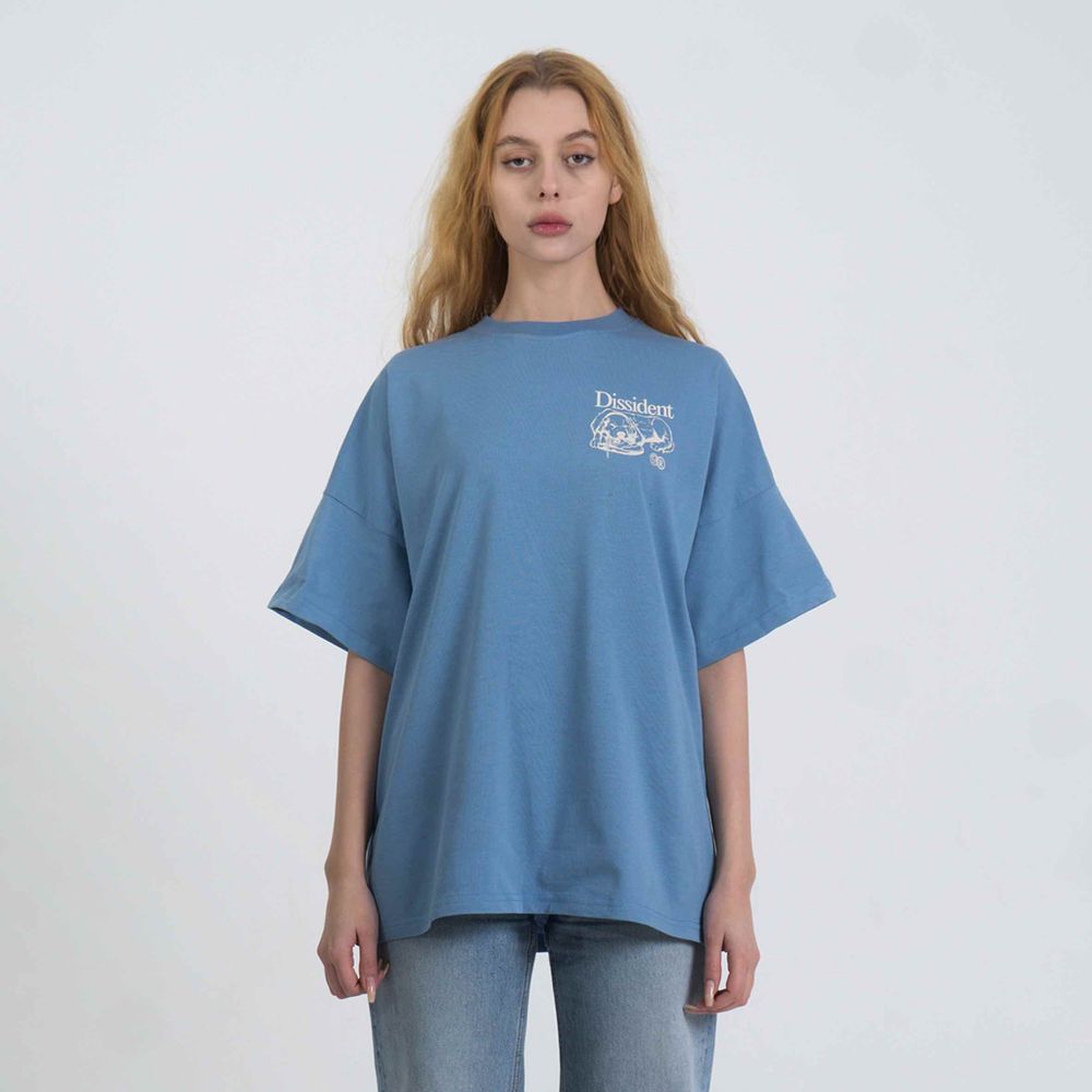 Футболка Dissident Retriever in Dusty Denim Голубая