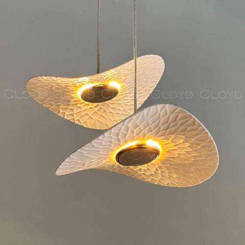 Подвесной светильник Cloyd FLOPPY P1 / Ø20 см - керамика - золото (арт.12501)