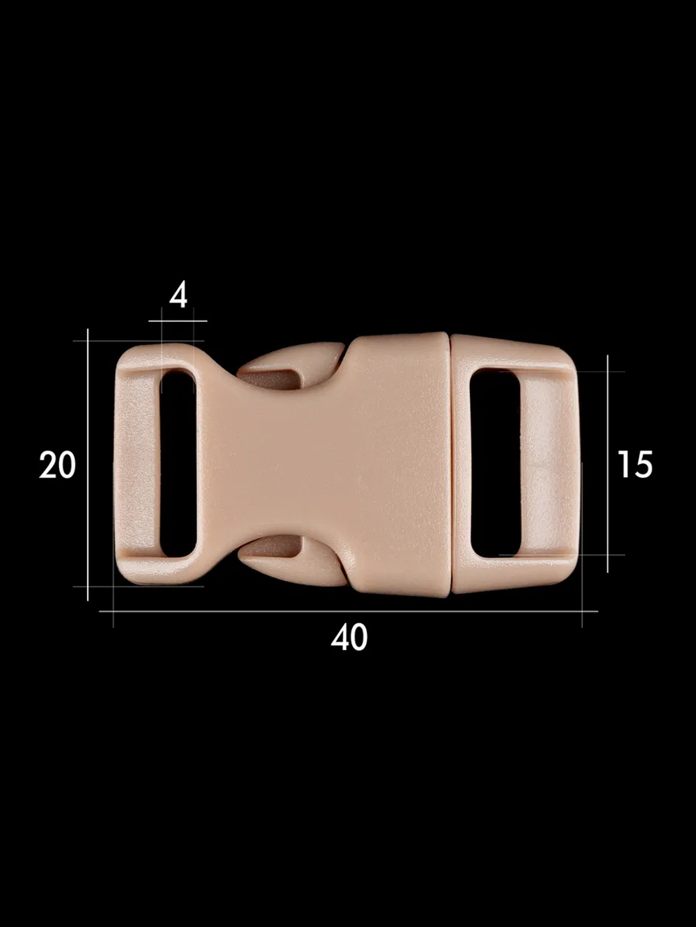 Фастекс пластиковый 15 мм - 10 штук СЛУЧАЙНЫЙ ВЫБОР