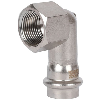 ROMMER Угольник-переходник с ВР 22x3/4" из нержавеющей стали прессовой