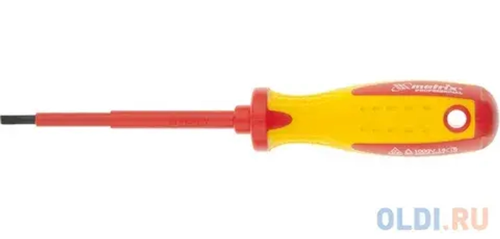 Отвертка PH2 x 100 мм, Insulated, CrMo, до 1000 В, двухкомп.рукоятка// Matrix 12928
