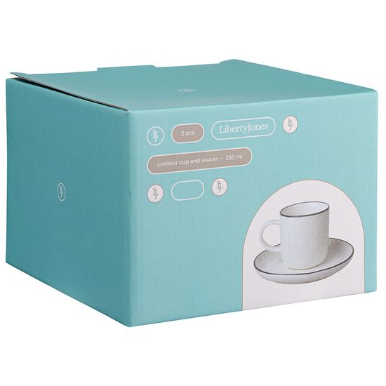 Набор чайных пар contour, 250 мл, 2 шт.