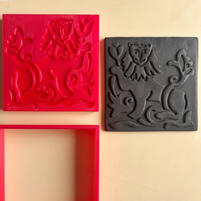 Штамп с вырубкой "Лев"