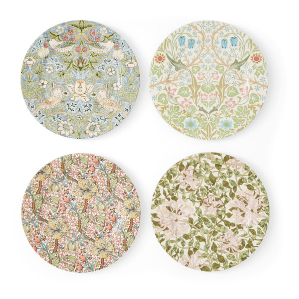 Набор тарелок десертных Spode Моррис и Ко 20 см, 4 шт, фарфор, п/к