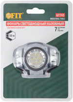 Фонарик с креплением на голову, ударопрочный, светодиодный, 7 LED  (3 ААА батарейки) 67743