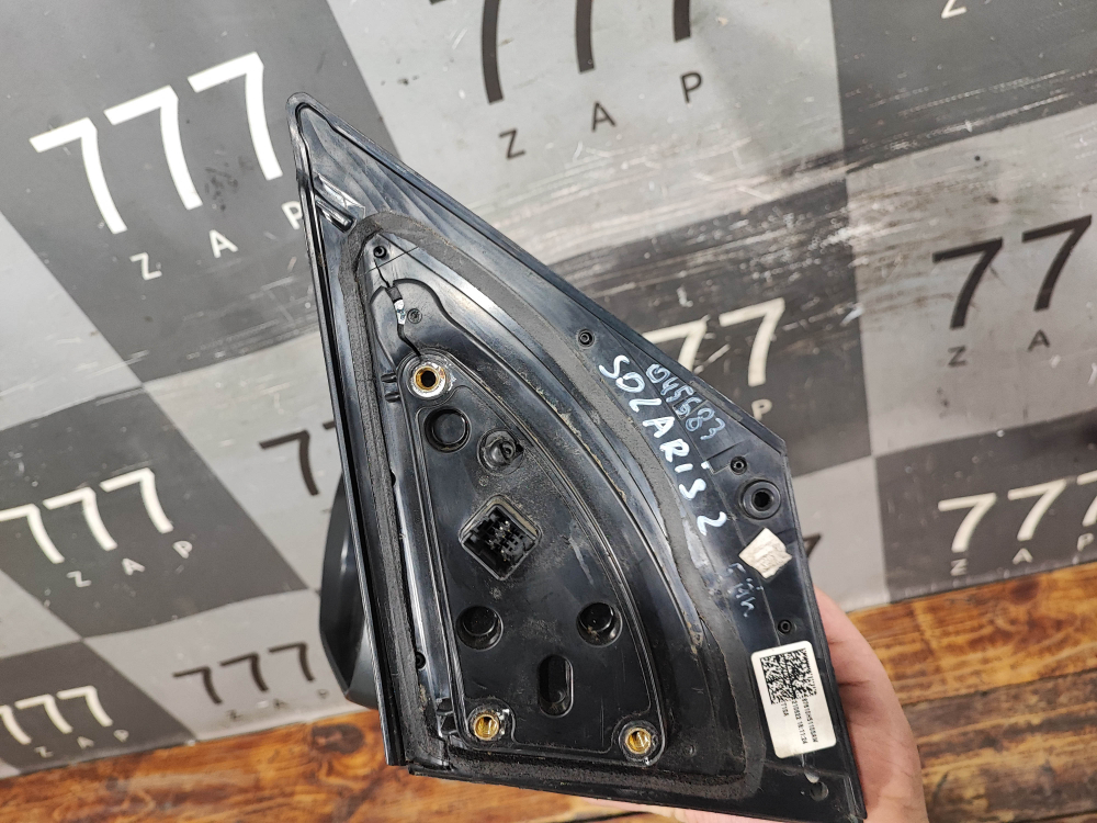 Зеркало левое 5 pin Hyundai Solaris 2 (HCR) 17-нв Б/У Оригинал 87610H5110