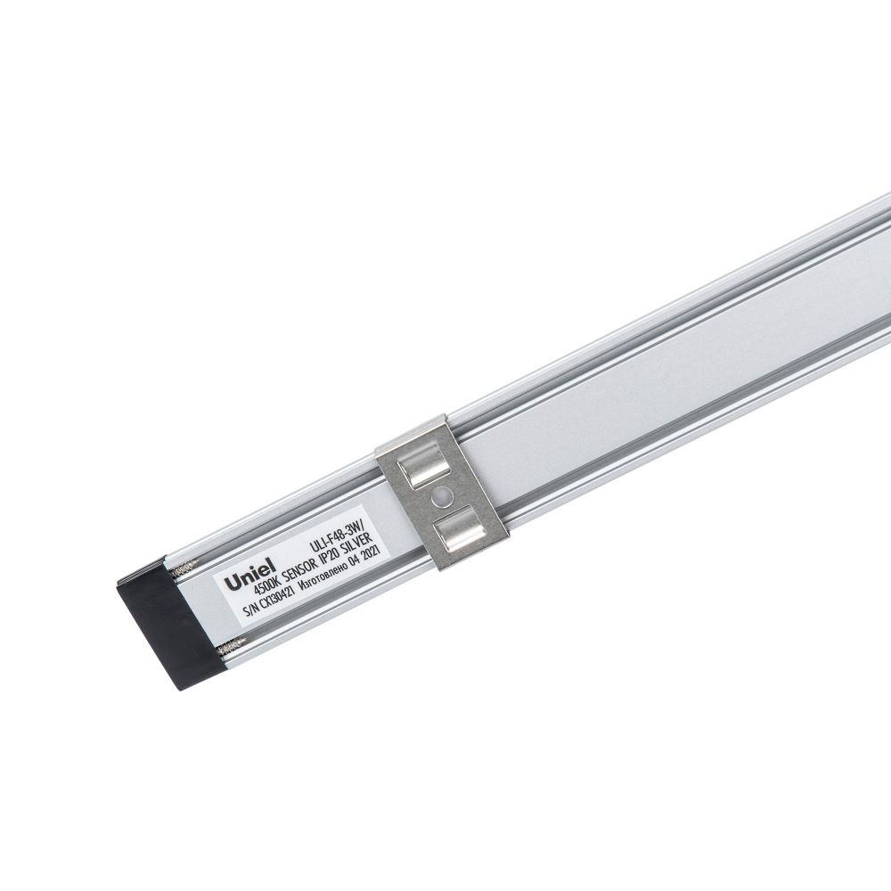 ULI-F48-3W-4500K SENSOR IP20 SILVER Светильник светодиодный для мебели. 300x25x9мм. 250Lm. ТМ Uniel