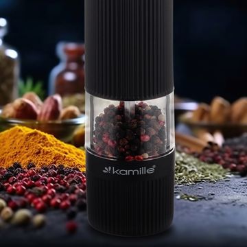 Мельница для специй Kamille KM 7060 электрическая с подсветкой