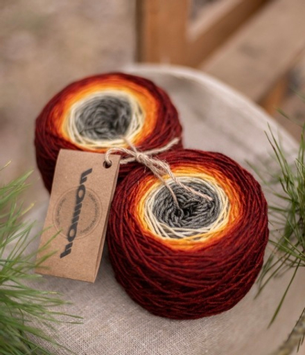 Градиент носочный "Тыква"