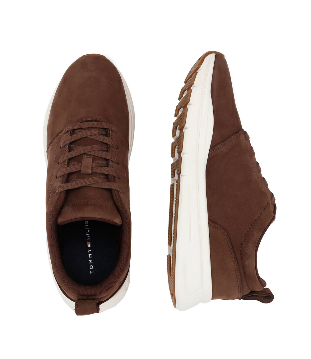 кожаные кроссовки Tommy Hilfiger - коричневый(FM0FM04213)