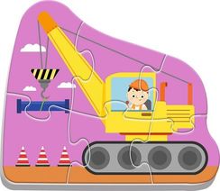 Puzzle "Baby Classic" - Vehicles on the costruction site / Trefl Baby