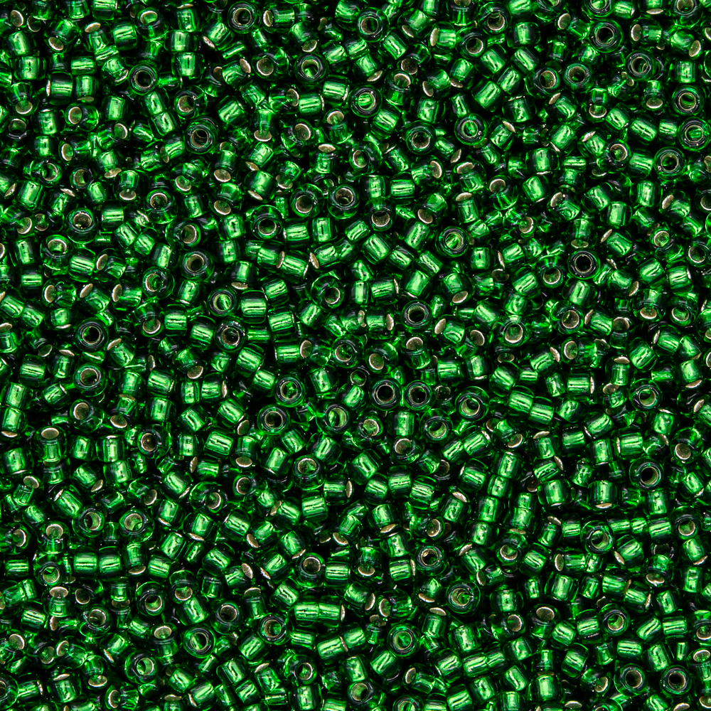 Японский бисер TOHO Round 15/0 (№27B), с внутренним серебрением, прозрачный