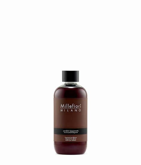 Наполнитель для ароматического диффузора Сандал и бергамот, Millefiori Milano