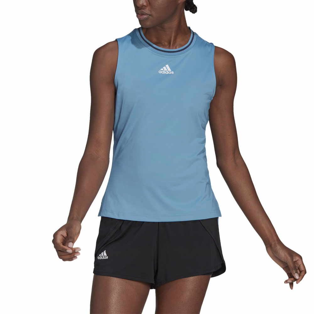 Женский топ теннисный Adidas Match Tank Top W - небесный