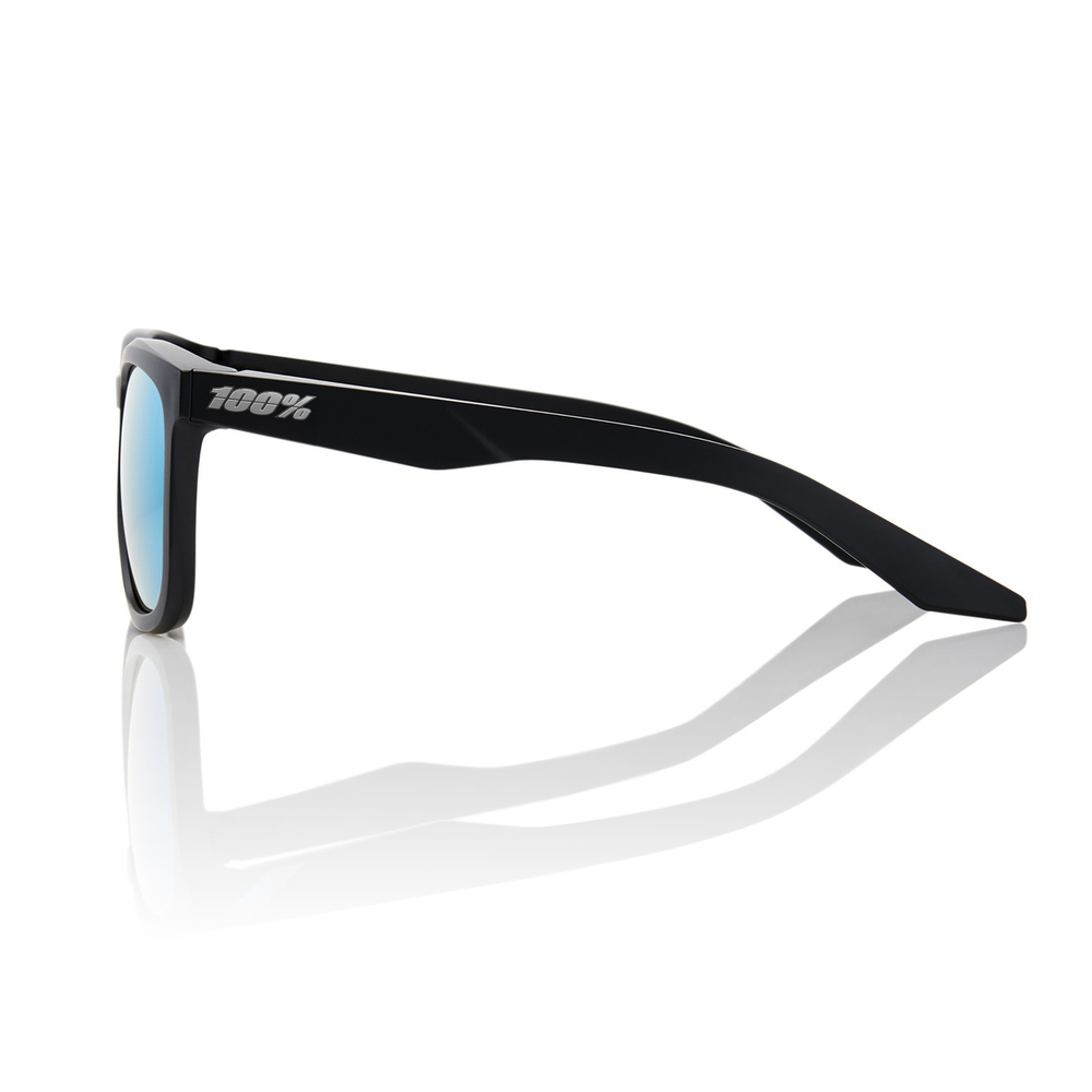 Спортивные очки 100% HUDSON Matte Black - HiPER Blue Mirror Lens