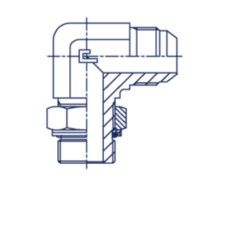 Штуцер FRG90 JIC 7/8 - BSP 3/8