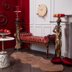 Банкетка Флоренция Орех(Д) Каледония Даймонд Черри