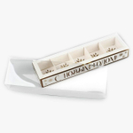 Коробка для 5 конфет новогодняя с ячейками «Золотые снежинки», 6 х 23 х 3 см