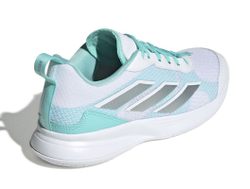 Женские теннисные кроссовки Adidas Avaflash - cloud white/silver metallic/flash aqua