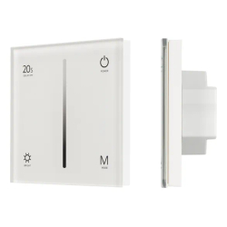 Панель SMART-P6-DIM-G-IN White (12-24V, 4x3A, Sens, 2.4G) (Arlight, IP20 Пластик, 5 лет) 034781