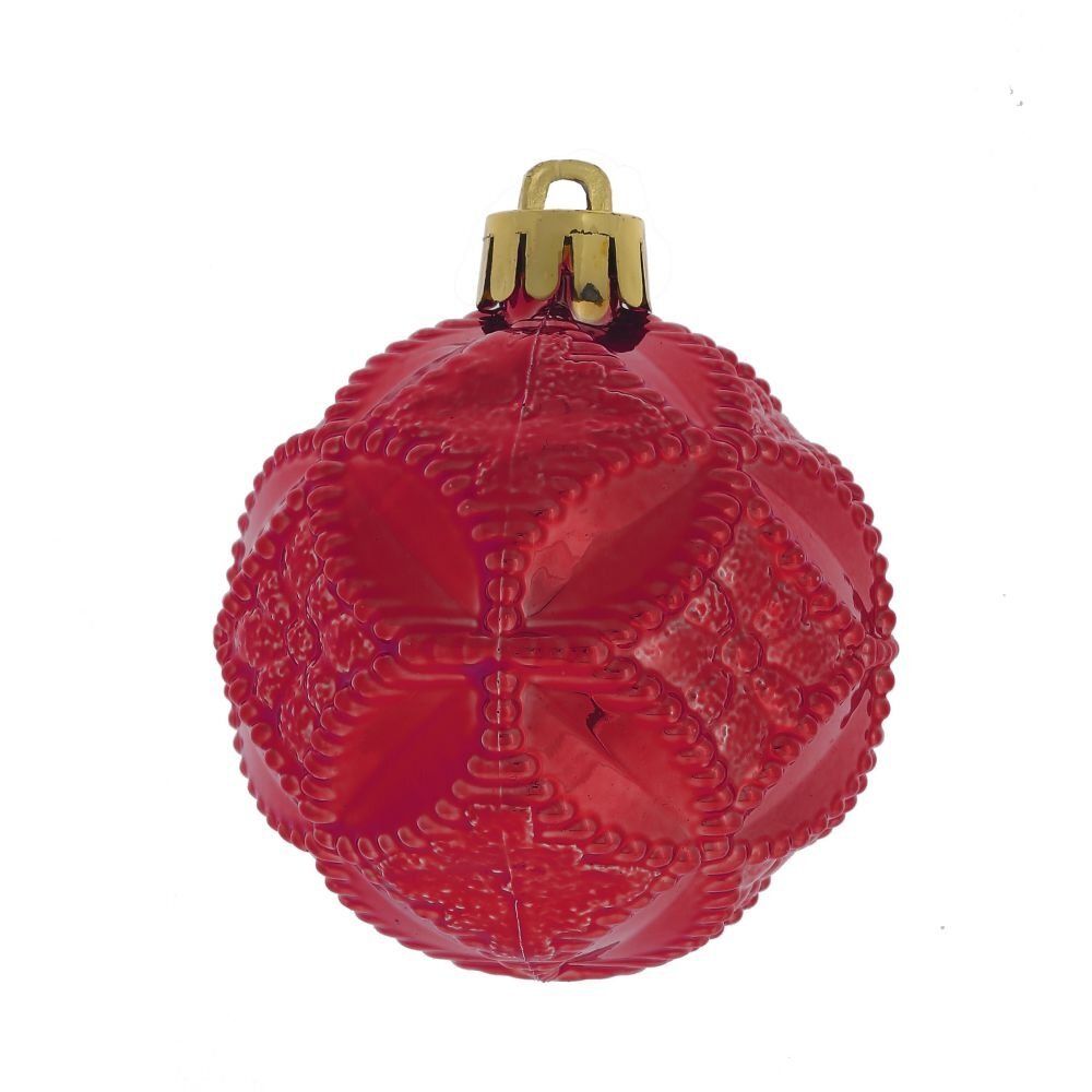 GAEM Набор из 6шт Украшение новогоднее Шар "Карнавал красок", D 6 см, L17,5 W6 H11,5 см