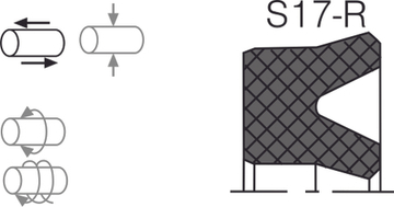 Уплотнение штока AS17-P 80x92x12.5 Aksios