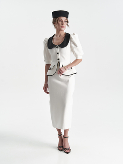 Жакет «Жена Президента» в белом оттенке