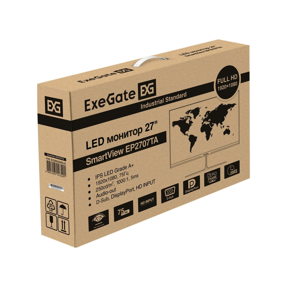 Монитор 27" Exegate SmartView EP2707TA