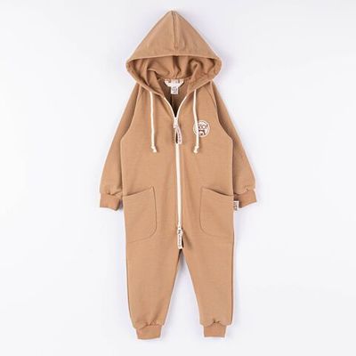 Lightweight hooded jumpsuit - Desert Sand