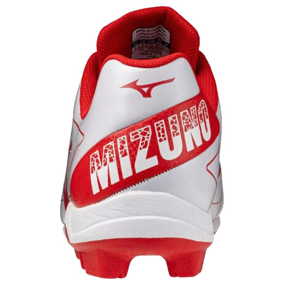 Mizuno Baseball Shoes Men"s White Red