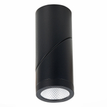 ST650.432.10 Светильник потолочный Черный LED 1*10W 3000K 800Lm Ra&gt;90 38° IP44 D62xH151 165-265V