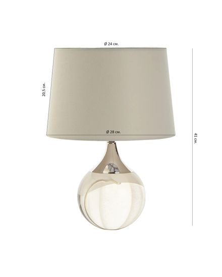 Настольная лампа "Милуоки" silver