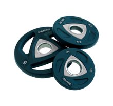 Диск олимпийский полиуретановый 5 кг OKPRO серый лого