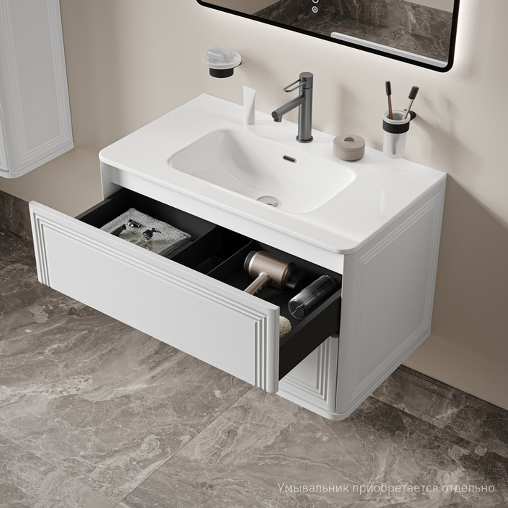 Тумба подвесная IDDIS Oxford Neo, 80 см, белый, OXN80W0i95