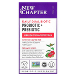 New Chapter, Daily Dual Biotic, пробиотик и пребиотик, 60 веганских капсул