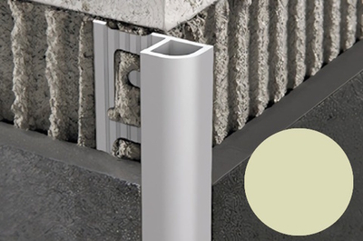 Алюминиевый внешний профиль для углов слоновая кость RD