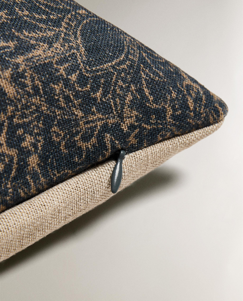Zara Home наволочка декоративная из льна, синий, 40x60 см